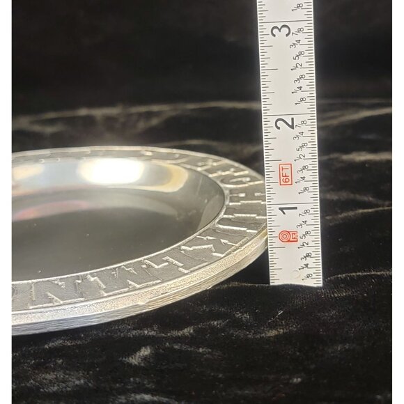 Vintage Pewterex Pewter Alphabet Plate - Picture 5 of 9